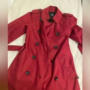Red Coach Trench Coat
